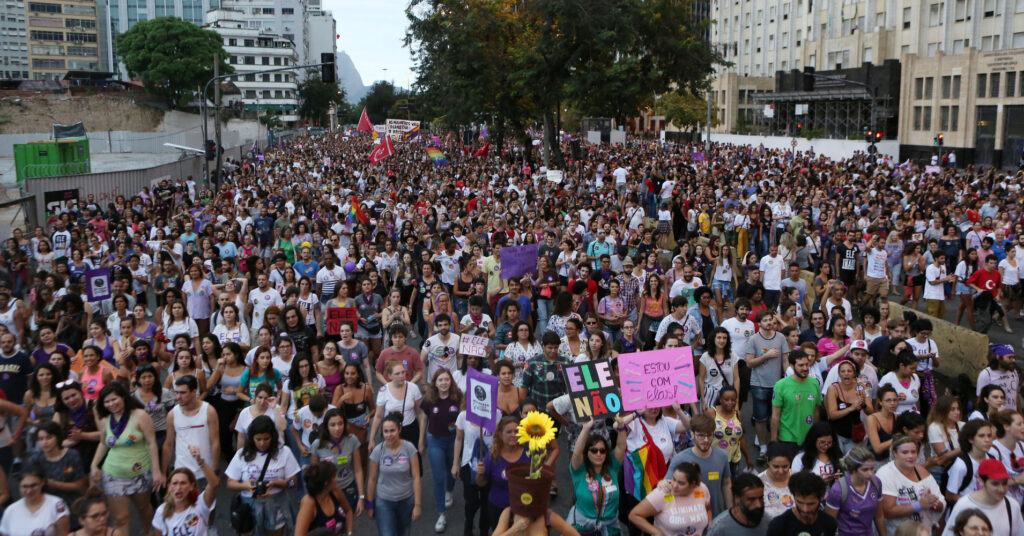Thousands Brazilians Protest Against Presidential Candidate 1 5bb081772000009900ff7c69