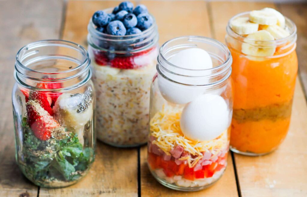 Top 5 Healthy Breakfasts 11 Breakfast Meal Prep Jars 4 Ways 3 min
