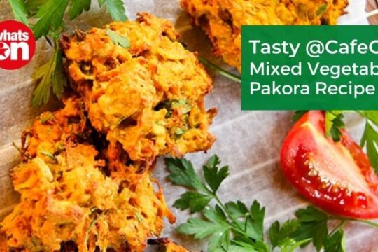 Tasty @CafeOn: Mixed Vegetable Pakora Recipe!