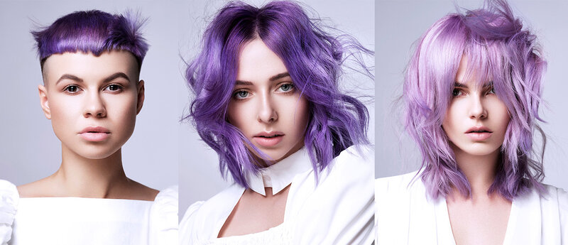Pantone Very Peri Hair color