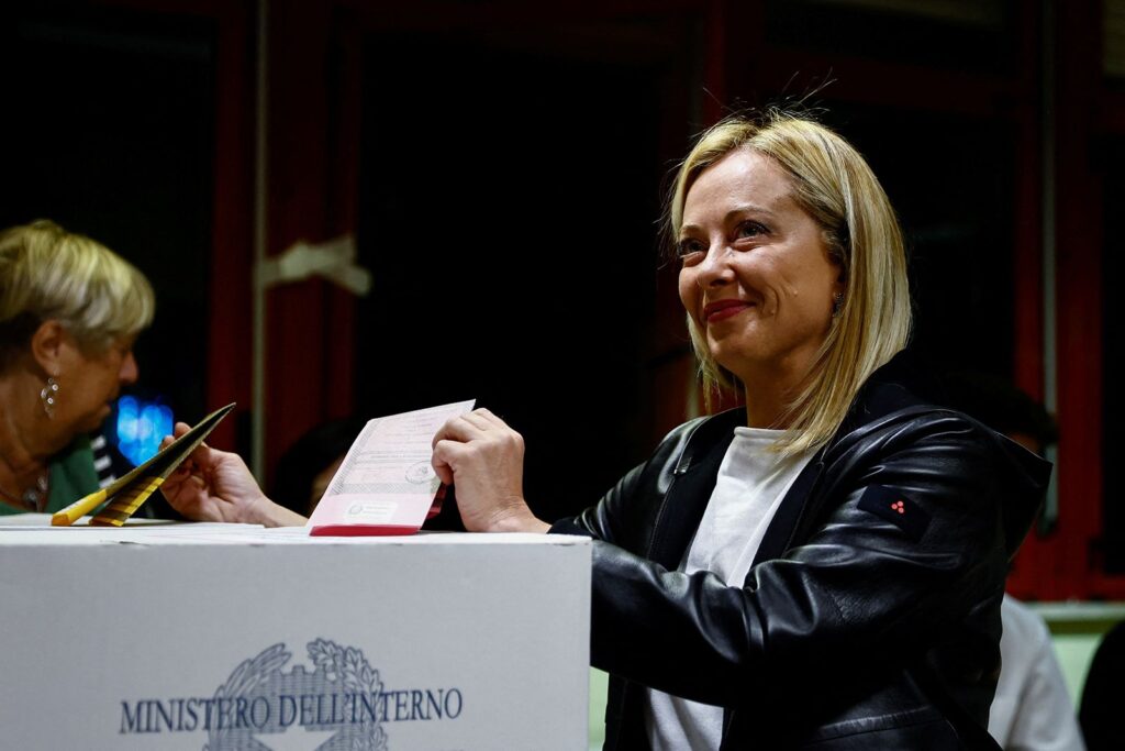 giorgia Meloni claims victory