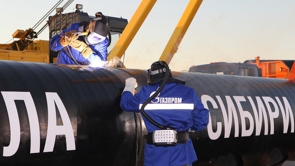 Advanced level of gas surpluses to China from Russia