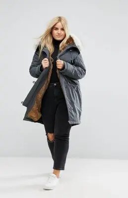 Faux Fur Lining Dress