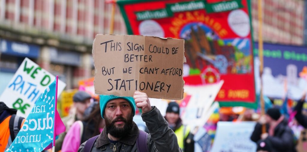 Tens of thousands of teachers across the Midlands and eastern England strike over pay 2