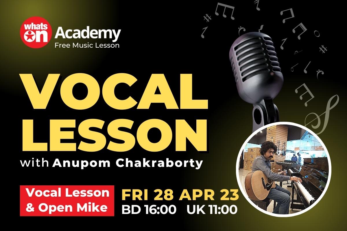 Participate in Vocal Lesson at the WhatsOn Music Academy!