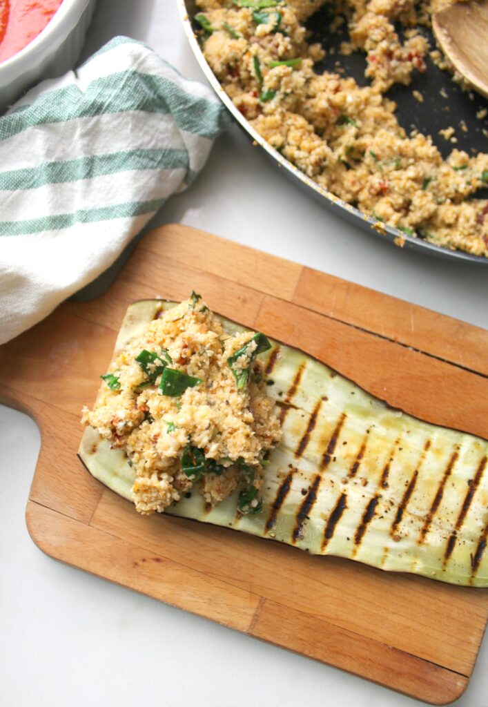 mediterranean vegan eggplant roll ups 4