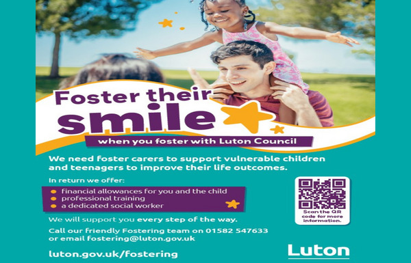 You can foster a brighter future with Luton Council
