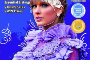 Taylor Swift on the covers of WhatsOn Student Guide 2023