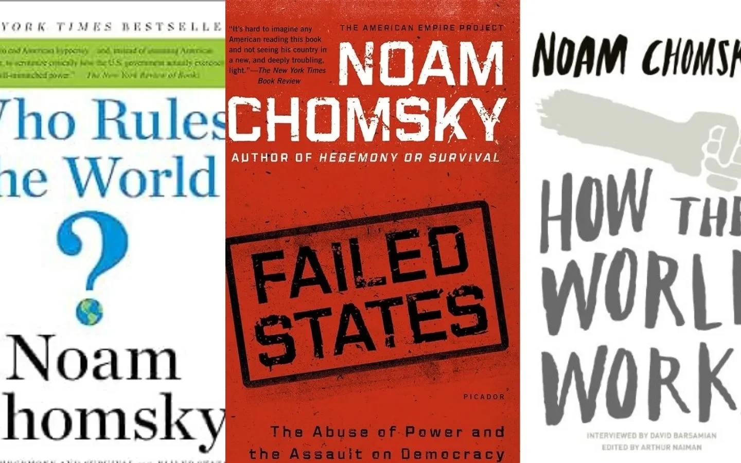 Wednesday Wisdom:5 Best Noam Chomsky's Books