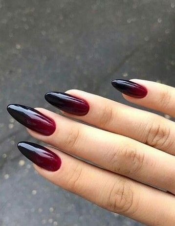 Red Ombre Nails