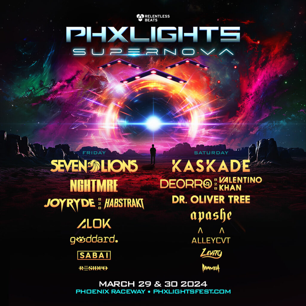 Phoenix Lights 2024 Lineup Poster