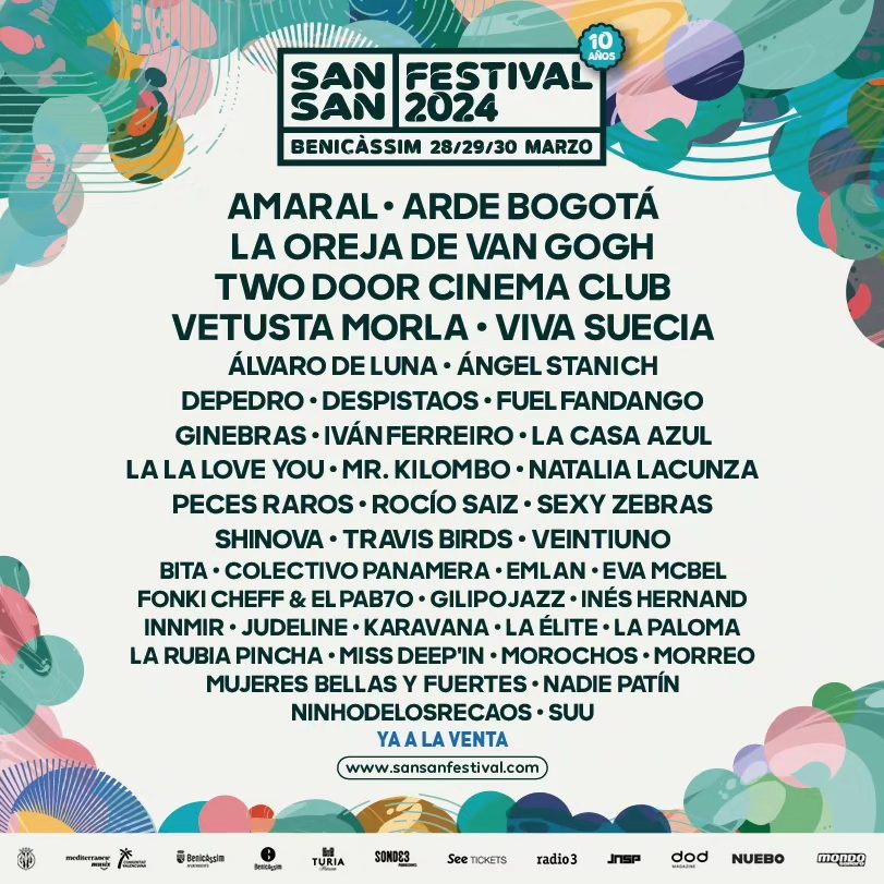 SanSan 2024 Lineup Poster