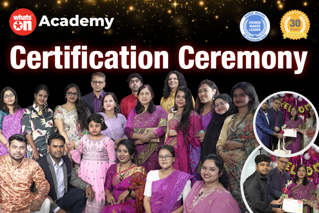 Success Celebration Whatson IT Academys Certification Ceremony