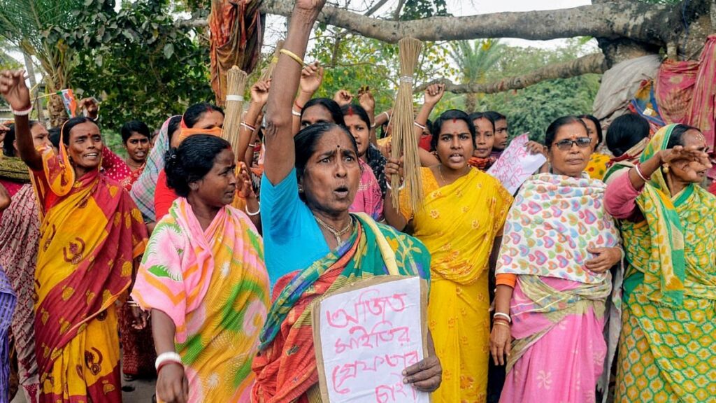 womens protest sandeshkhali 2