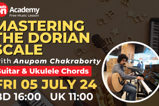 Master Guitar 6 G Dorian Skills at WhatsOn Music Academy!