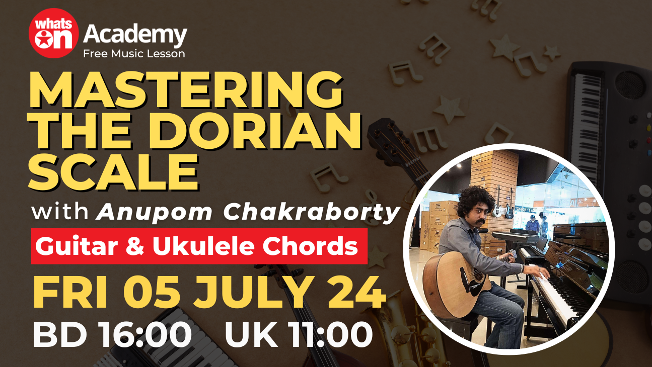 Master Guitar 6 G Dorian Skills at WhatsOn Music Academy!