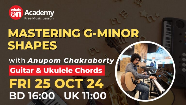 Mastering G-Minor Shapes A Guitarist's Journey at WhatsOn