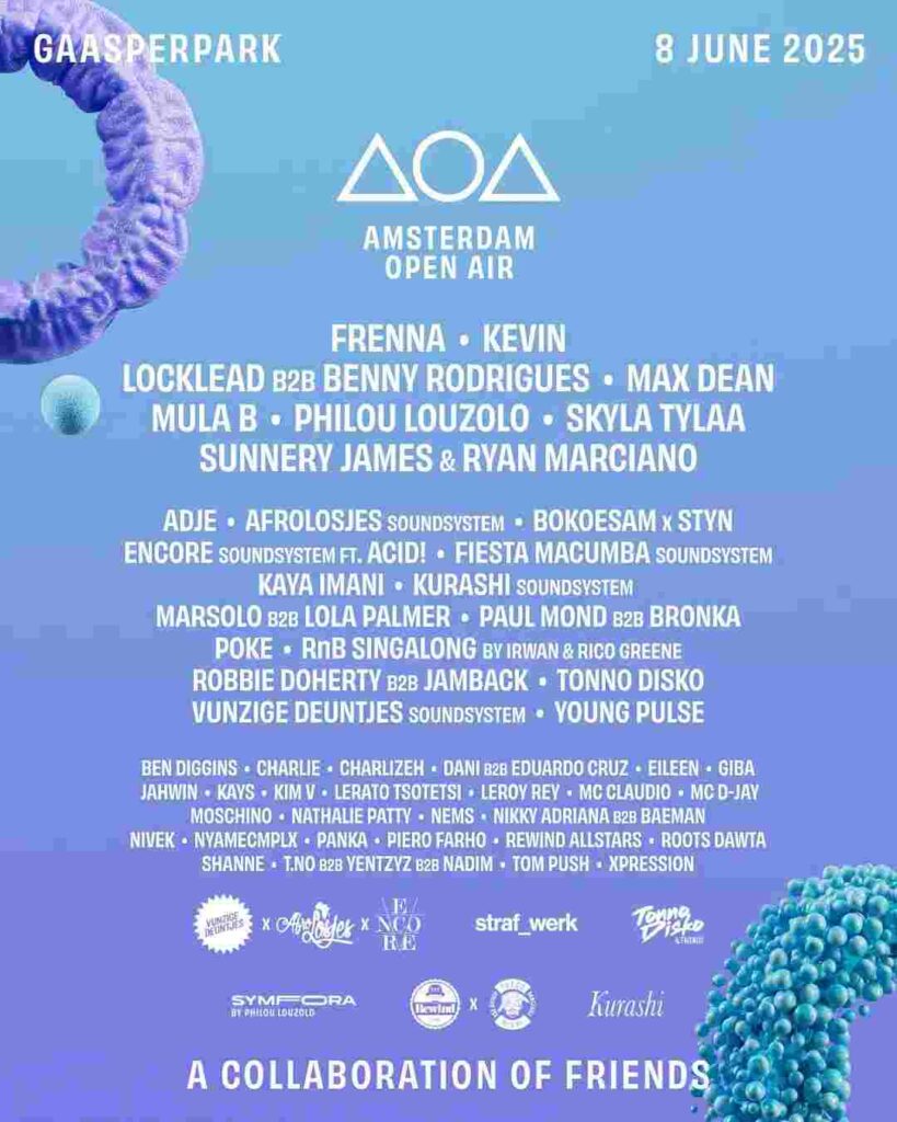 Amsterdam Open Air 2025 Lineup Poster 1