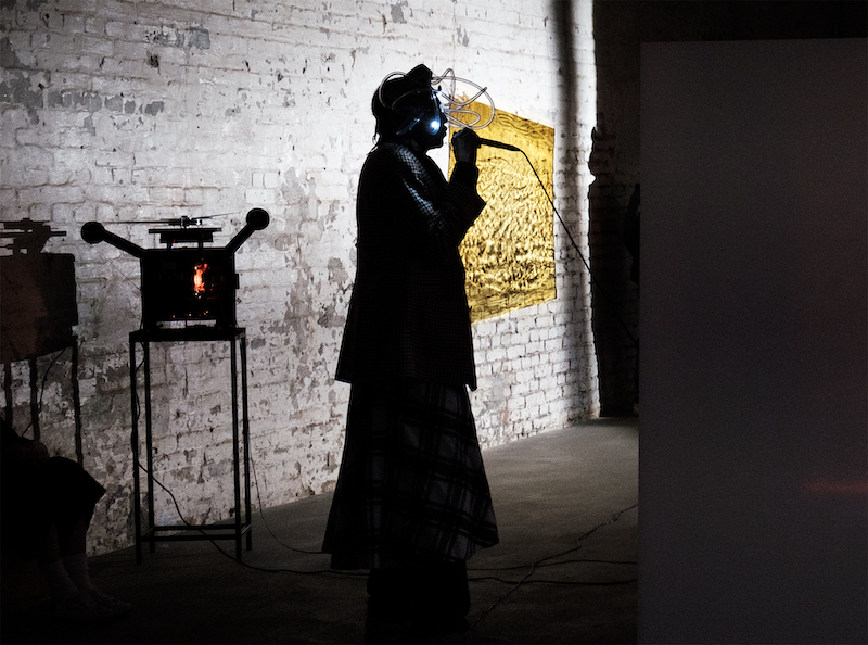 A Global Art Odyssey: 7 Art Exhibitions to Catch in May 4 berlinartlink 1. Voice Engine 2021 Performance Installation view at Callies Berlin 2021 copyright Rosa Barba