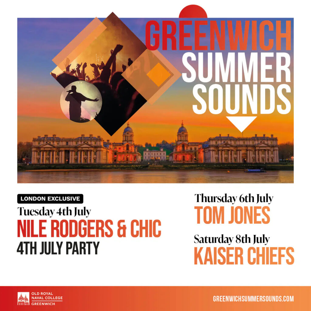 Greenwich Summer Sounds 2023 line up poster