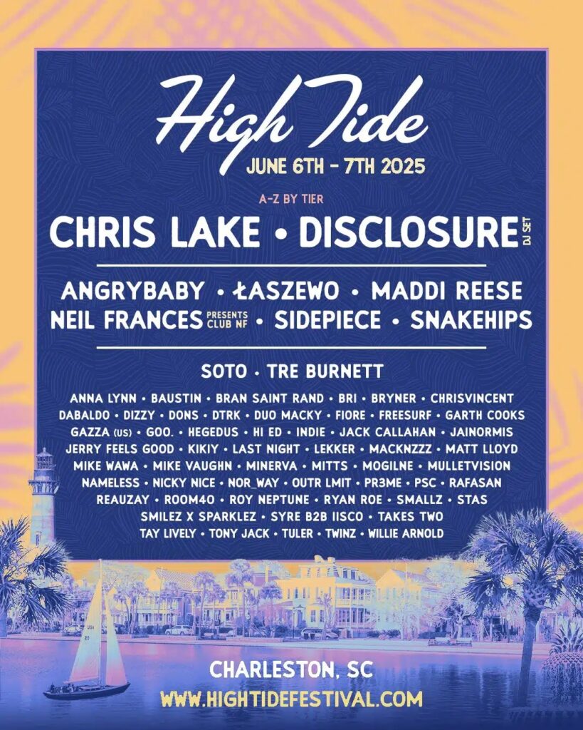 High Tide 2025 Lineup Poster
