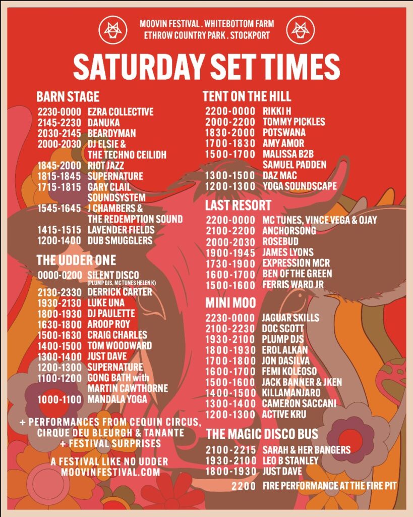 Moovin Festival 2025: Full Lineup and Set Times for This Weekend 5 Saturday Set Times This Weekend