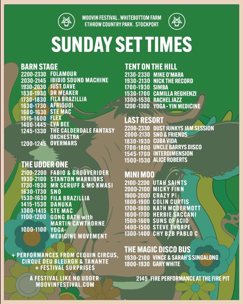 Moovin Festival 2025: Full Lineup and Set Times for This Weekend 6 Sunday Set Times This Weekend