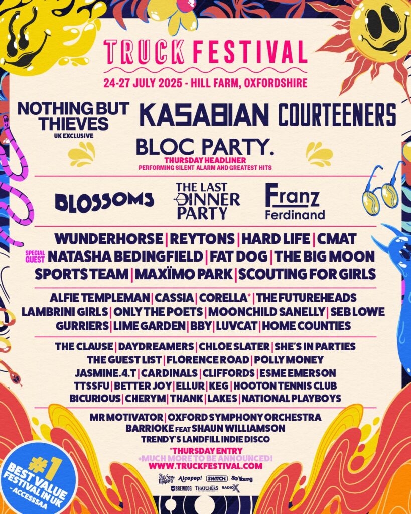 Unmissable UK Music Festivals in July 2025 for Every Music Lover 2 Truck Festival UK 2025 Line Up