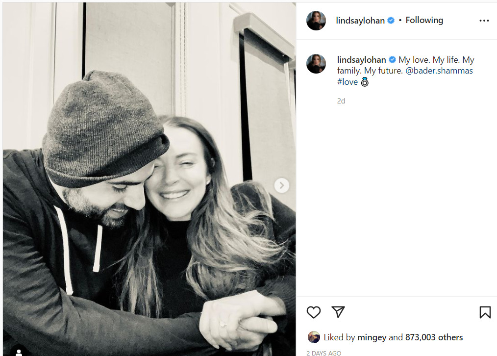 Lindsay Lohan Is Engaged 1 lindsy Lohan