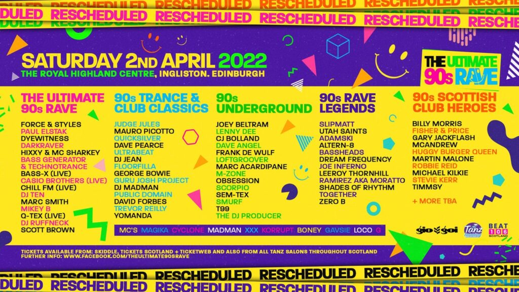 Thursday Thrills: Unmissable Events of this week! 2 The Ultimate 90s Rave